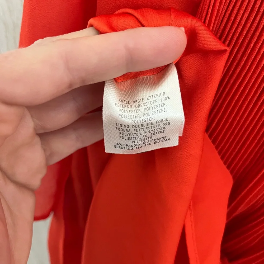 Anthropologie Maeve Edie Red Pleated Swing Dress - Picture 6 of 7